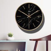 Horloge Noire et Dorée