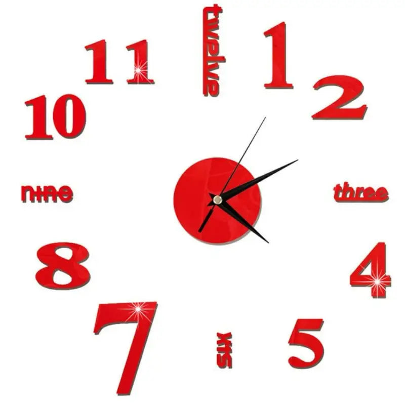 Grande Horloge Murale Miroir - horloge-industrielle