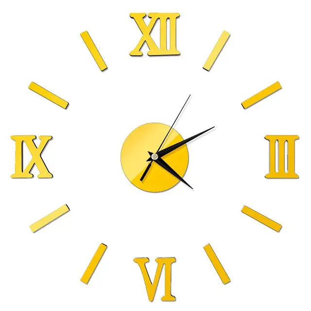 Grande Horloge Murale Miroir - horloge-industrielle