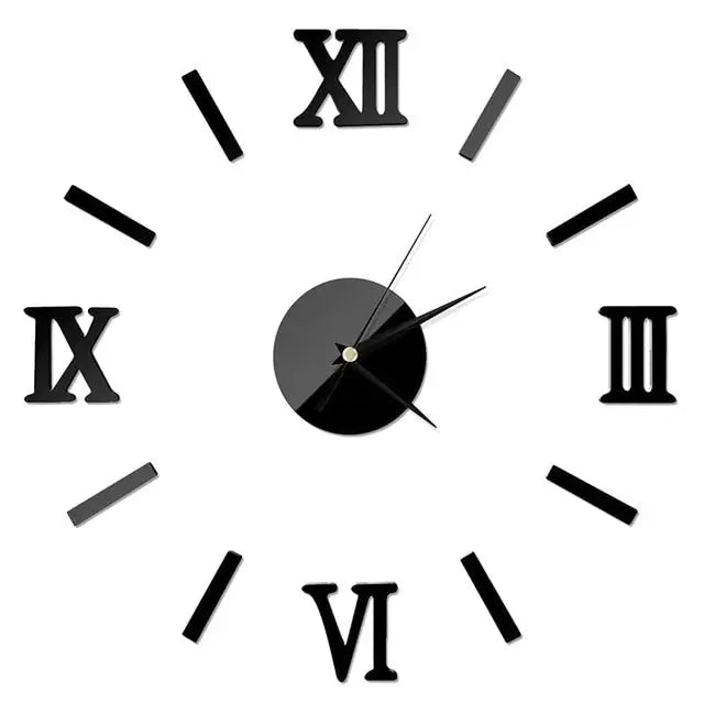 Grande Horloge Murale Miroir - horloge-industrielle