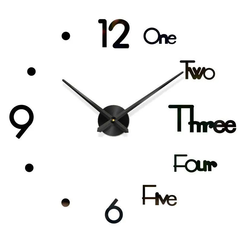 Grande Horloge Noire - horloge-industrielle