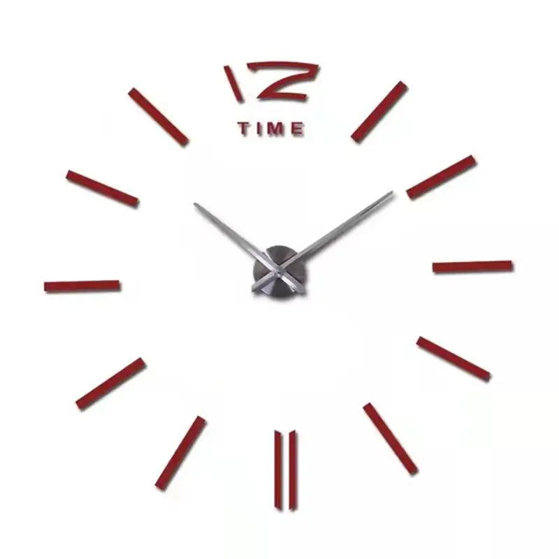 Grosse Horloge Murale Grise - horloge-industrielle