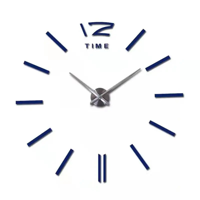 Grosse Horloge Murale Grise - horloge-industrielle