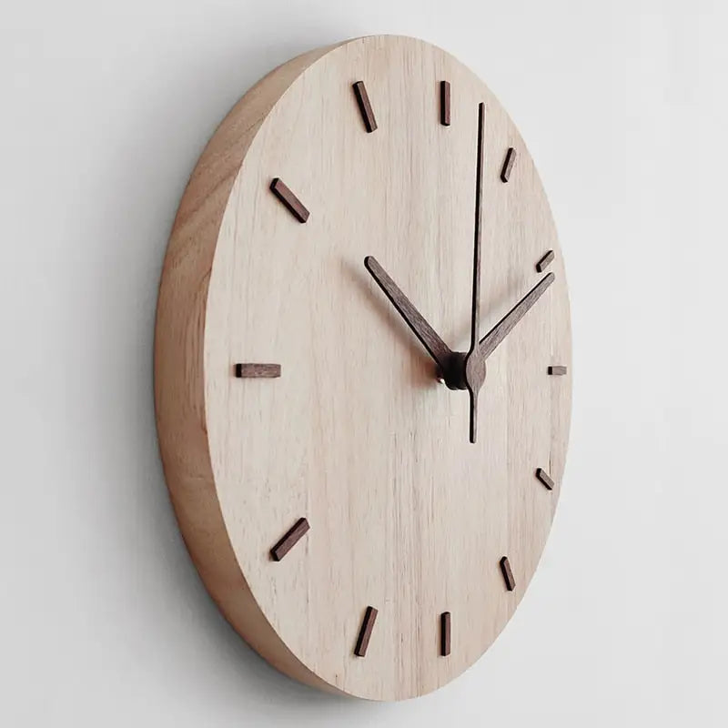 Horloge Artisanale en Bois - horloge-industrielle