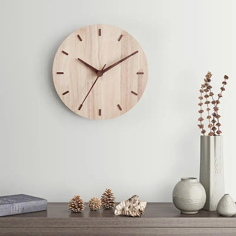 Horloge Artisanale en Bois - horloge-industrielle