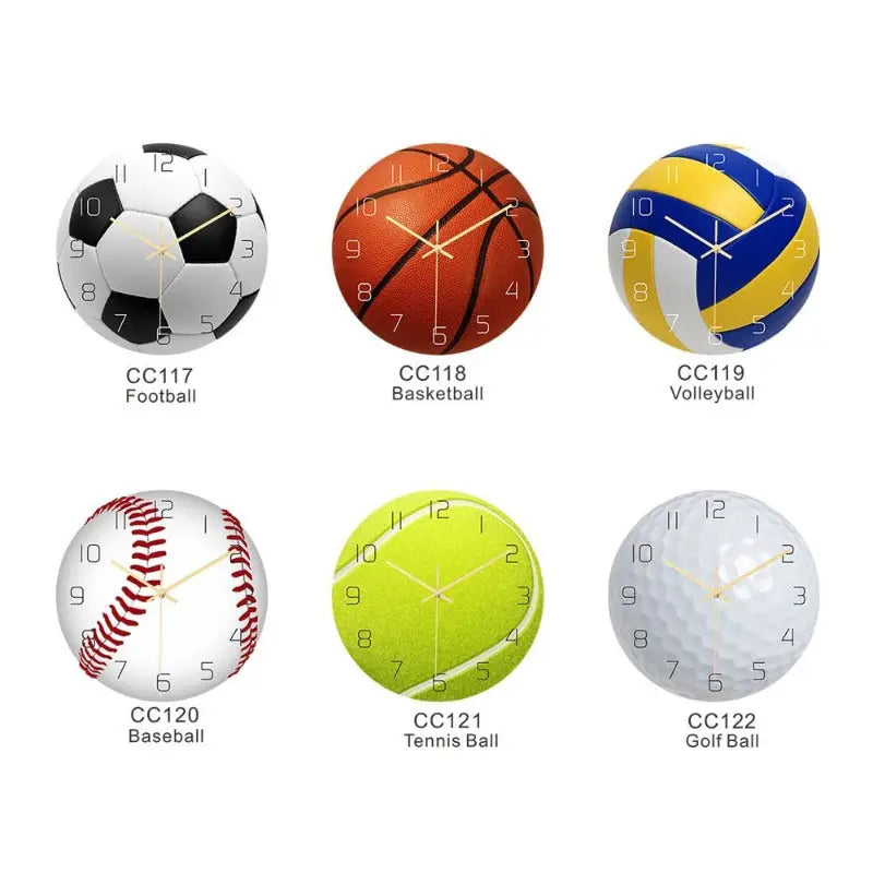 Horloge Ballon de Sports - horloge-industrielle