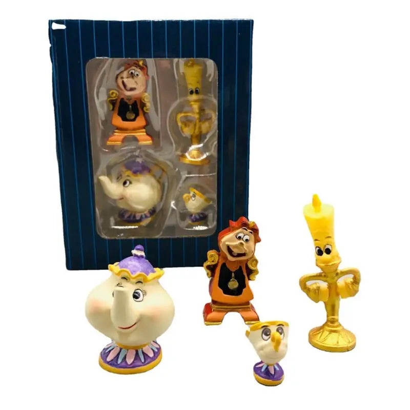 Horloge Belle et la Bête avec Figurines -