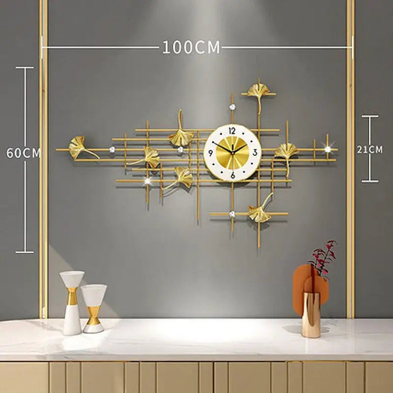 Horloge Blanche et Or - horloge-industrielle