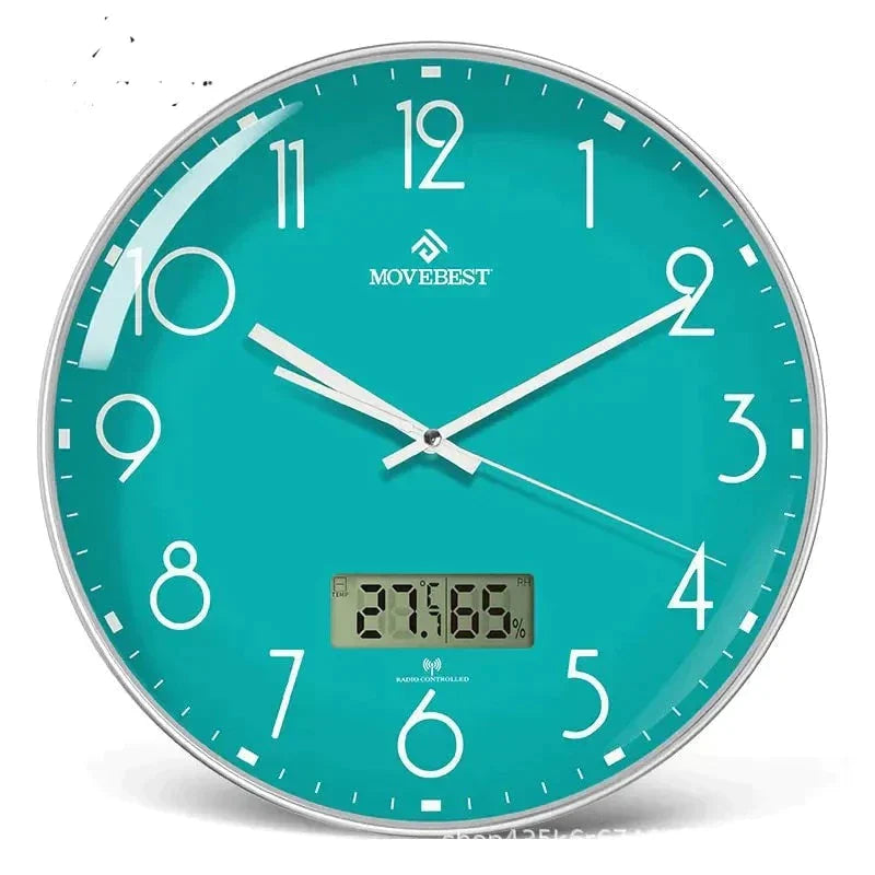 Horloge Bleu Turquoise - horloge-industrielle