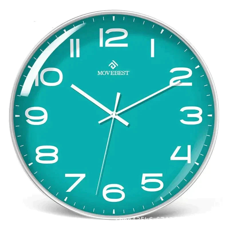 Horloge Bleu Turquoise - horloge-industrielle