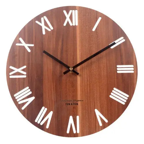 horloge bois blanc - horloge-industrielle