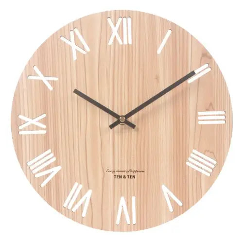 horloge bois blanc - horloge-industrielle