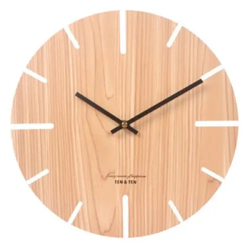 horloge bois blanc - horloge-industrielle
