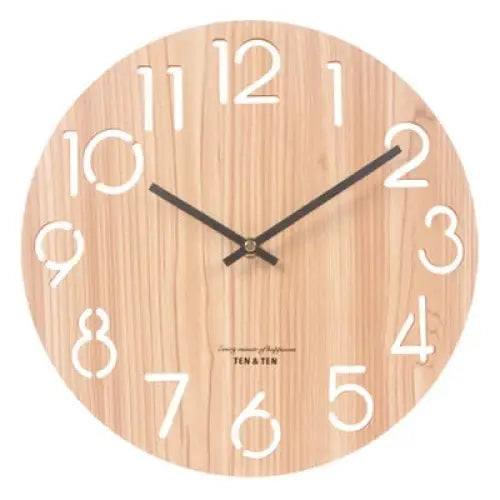 horloge bois blanc - horloge-industrielle