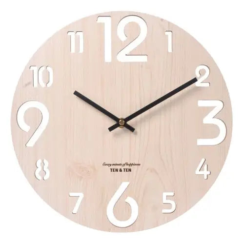 horloge bois blanc - horloge-industrielle
