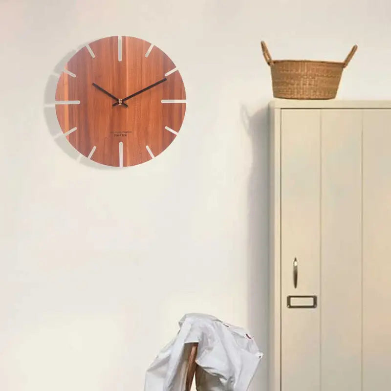 horloge bois blanc - horloge-industrielle
