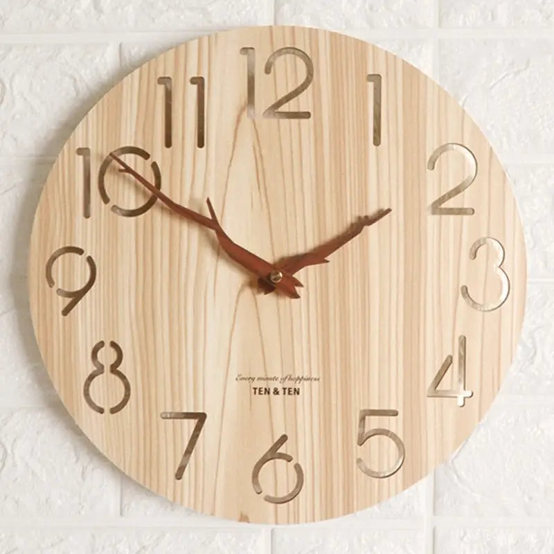 Horloge Bois Design - horloge-industrielle