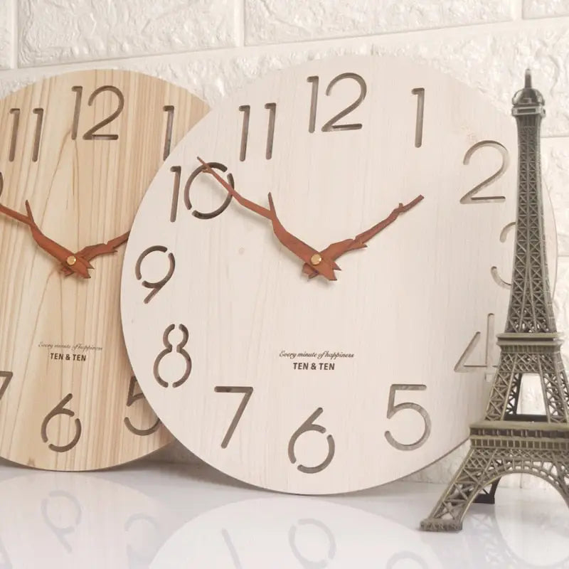 Horloge Bois Design - horloge-industrielle