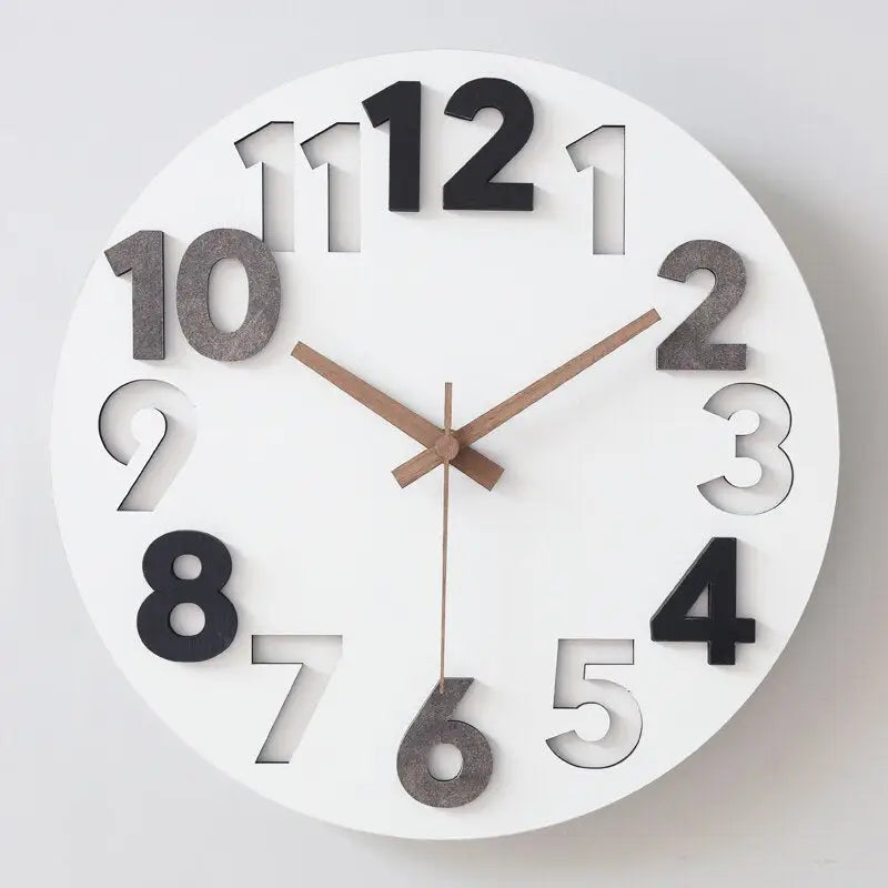 horloge en bois murale - horloge-industrielle