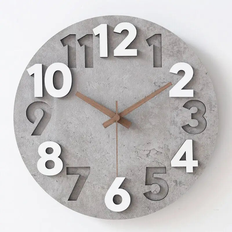 horloge en bois murale - horloge-industrielle