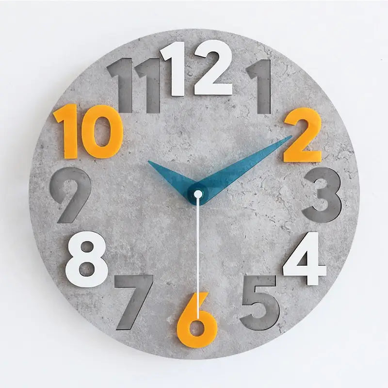 horloge en bois murale - horloge-industrielle
