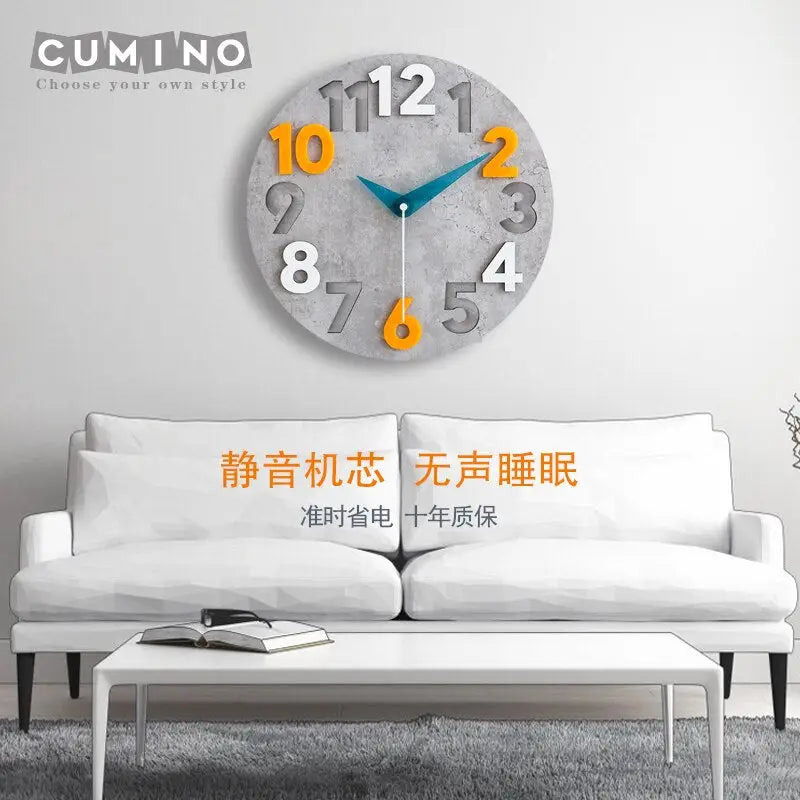 horloge en bois murale - horloge-industrielle