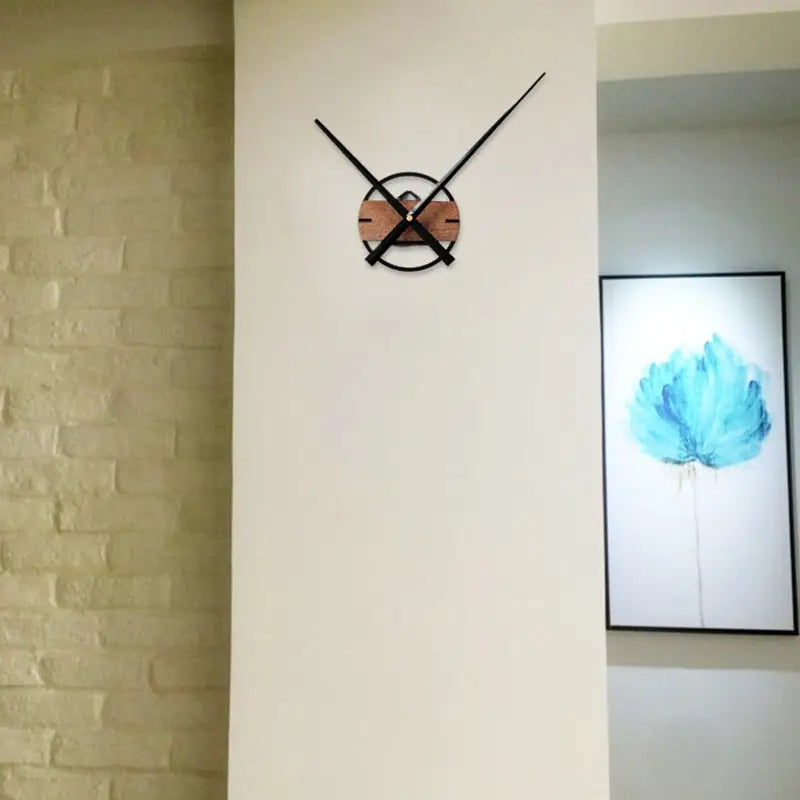 Horloge Bois Scandinave - horloge-industrielle
