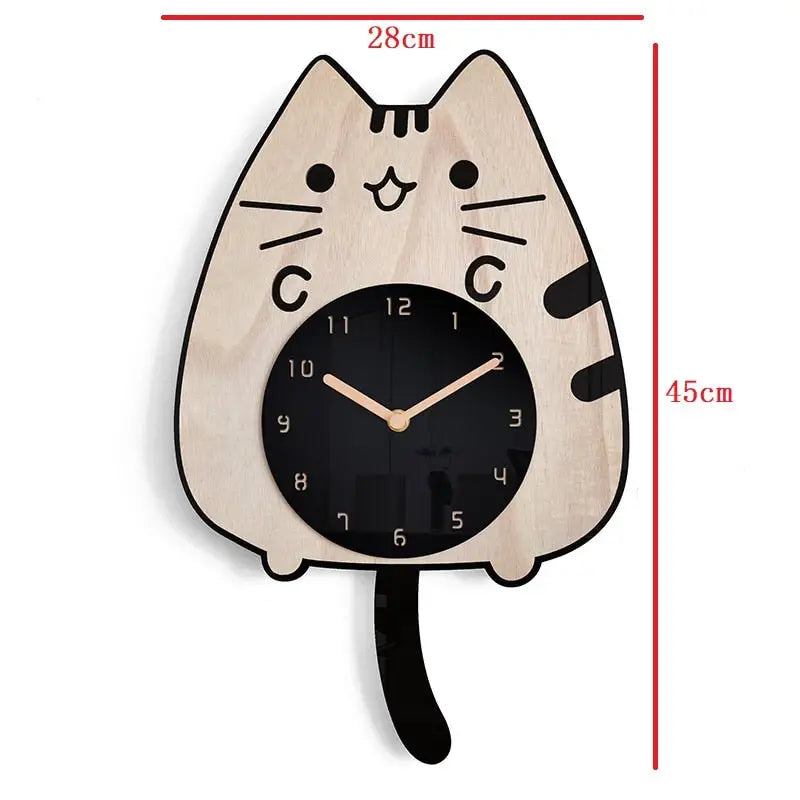 Horloge chat portrait main image 1