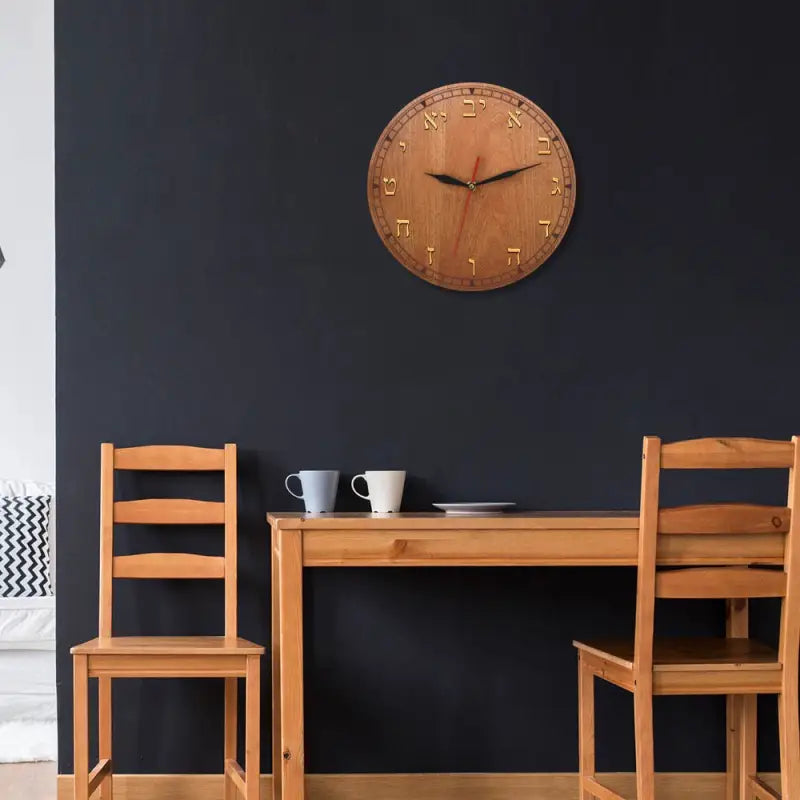 horloge chiffres hebreux - horloge-industrielle