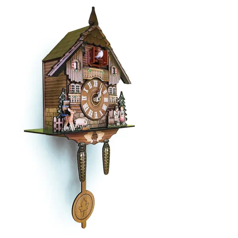 horloge coucou bois - horloge-industrielle