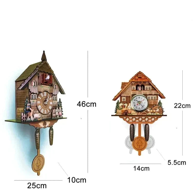 horloge coucou bois - horloge-industrielle