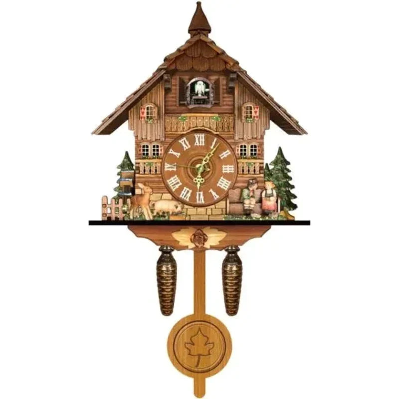 horloge coucou bois - horloge-industrielle