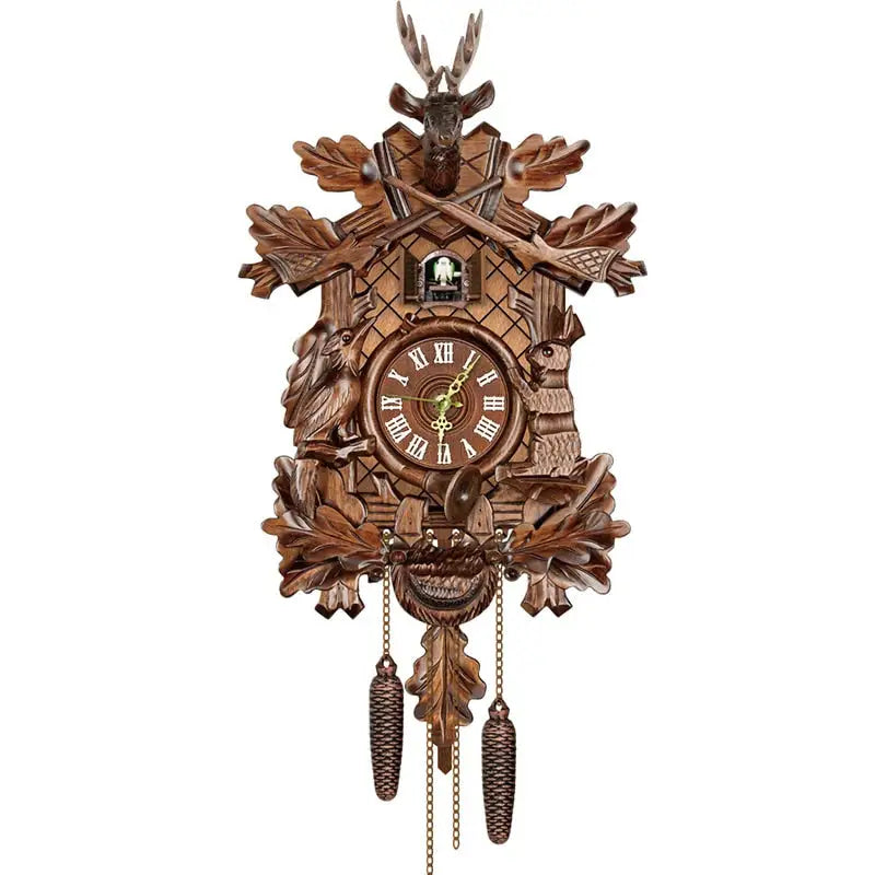 horloge coucou bois - horloge-industrielle