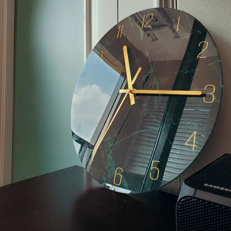 horloge design en verre - horloge-industrielle