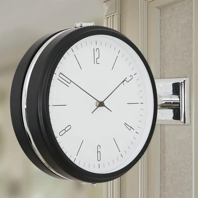 horloge double face moderne - horloge-industrielle