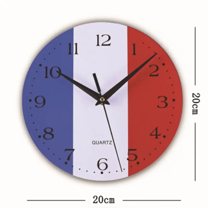 horloge drapeau français - horloge-industrielle