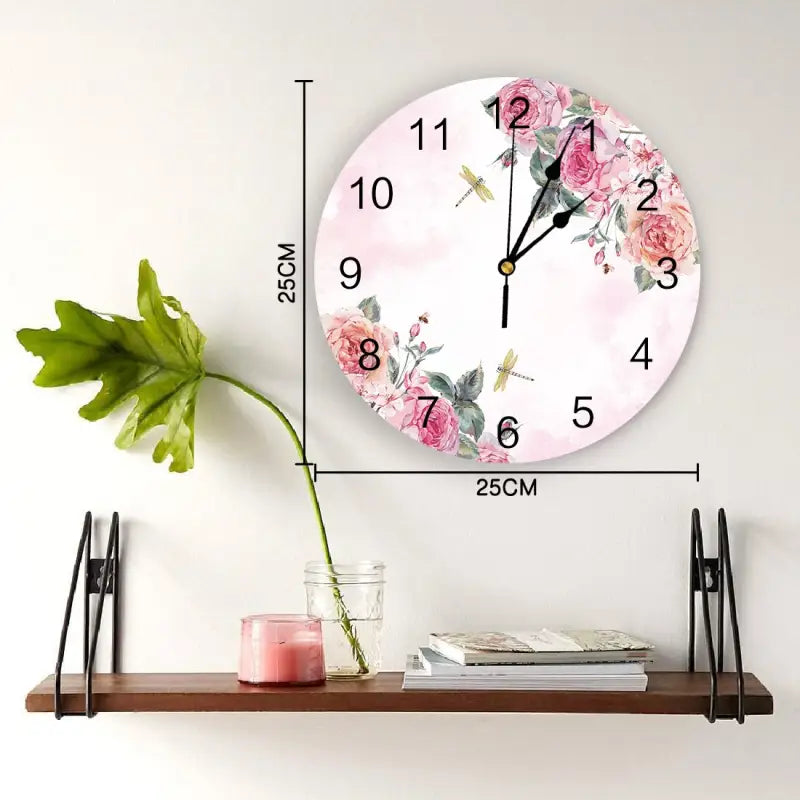 horloge fleurie - horloge-industrielle