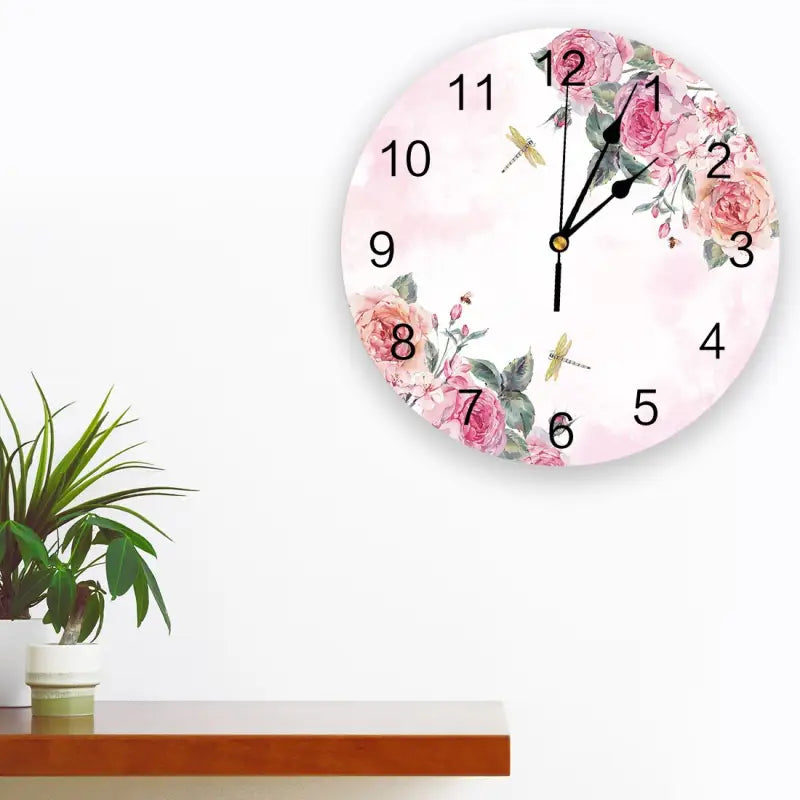 horloge fleurie - horloge-industrielle