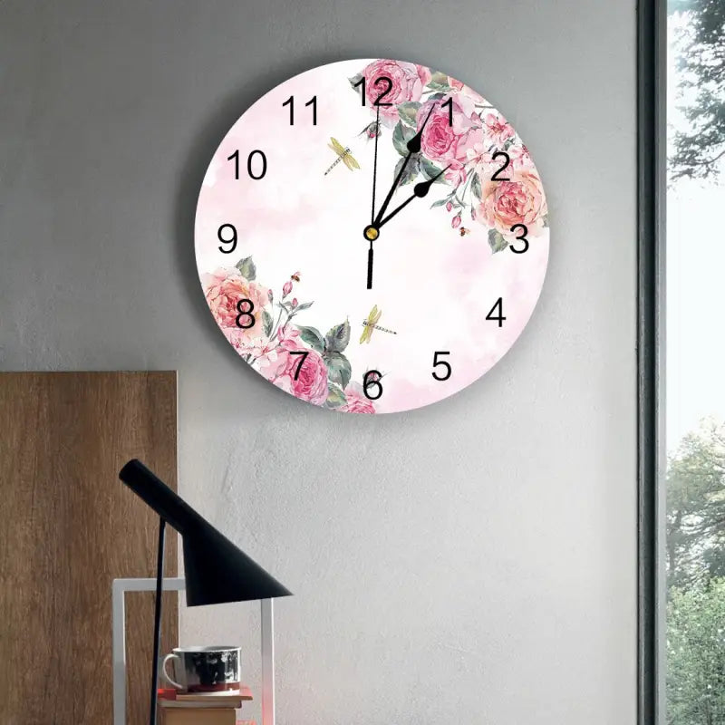 horloge fleurie - horloge-industrielle