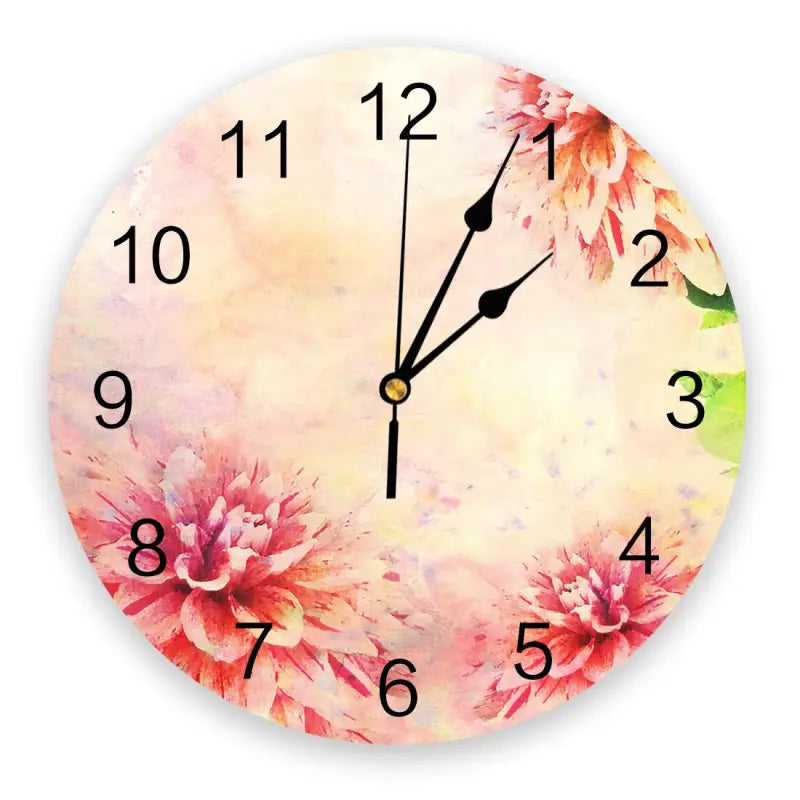 horloge fleurie - horloge-industrielle