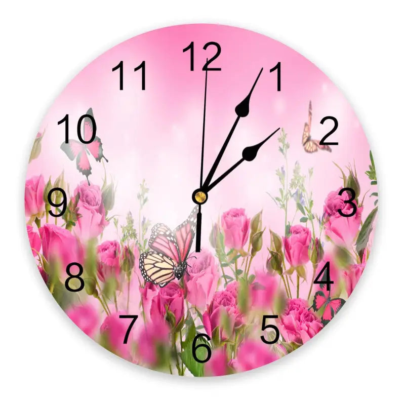 horloge fleurie - horloge-industrielle