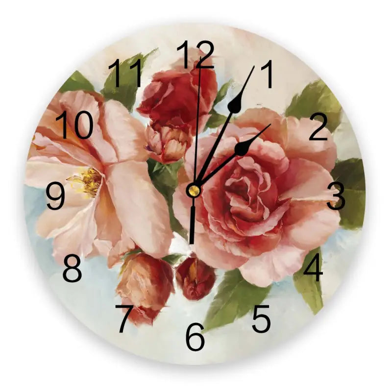 horloge fleurie - horloge-industrielle