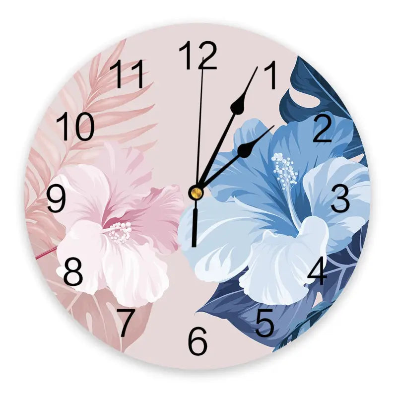 horloge fleurie - horloge-industrielle