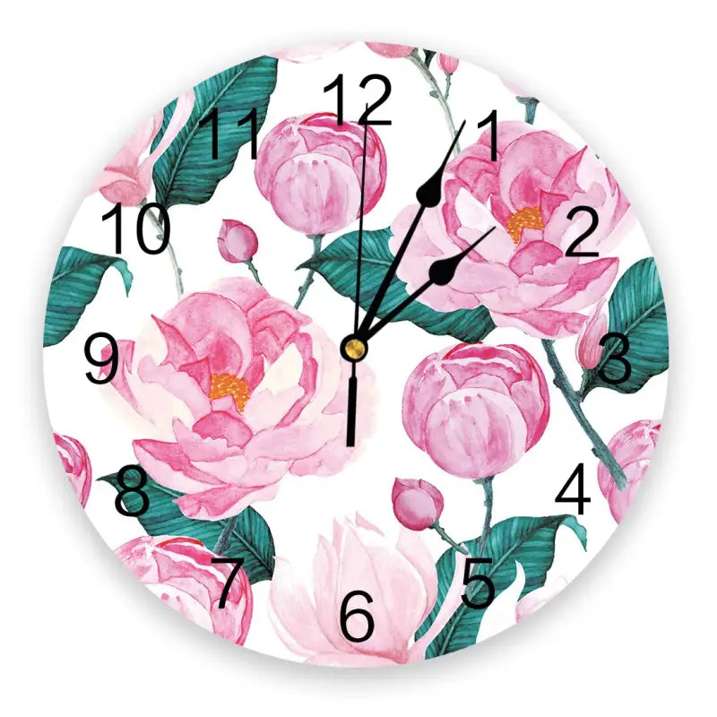 horloge fleurie - horloge-industrielle