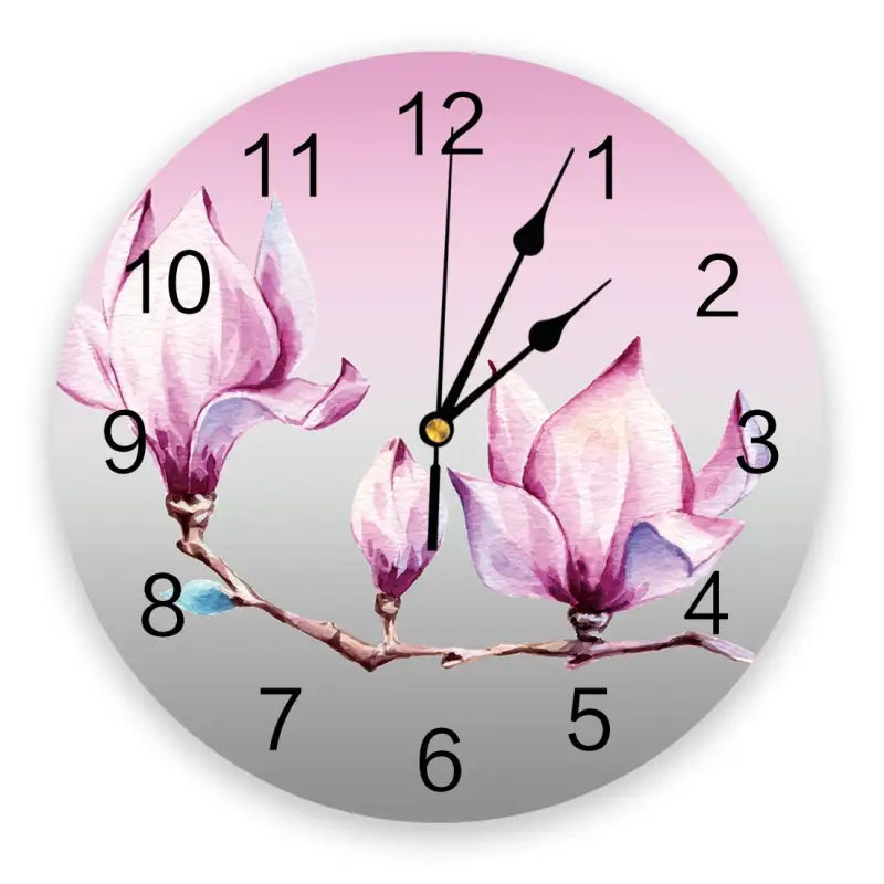 horloge fleurie - horloge-industrielle