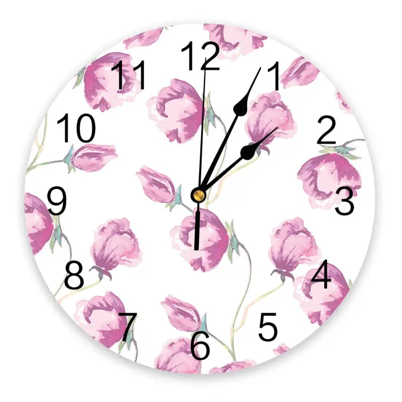 horloge fleurie - horloge-industrielle