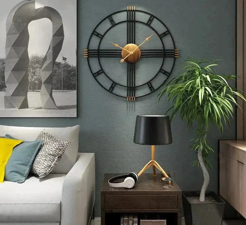 horloge en fer forgé - horloge-industrielle