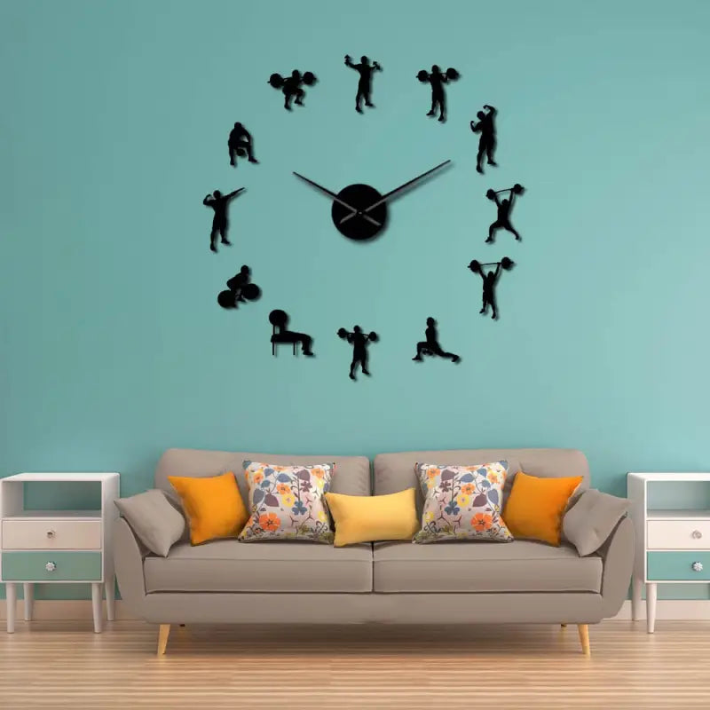horloge géante salle de sport - horloge-industrielle