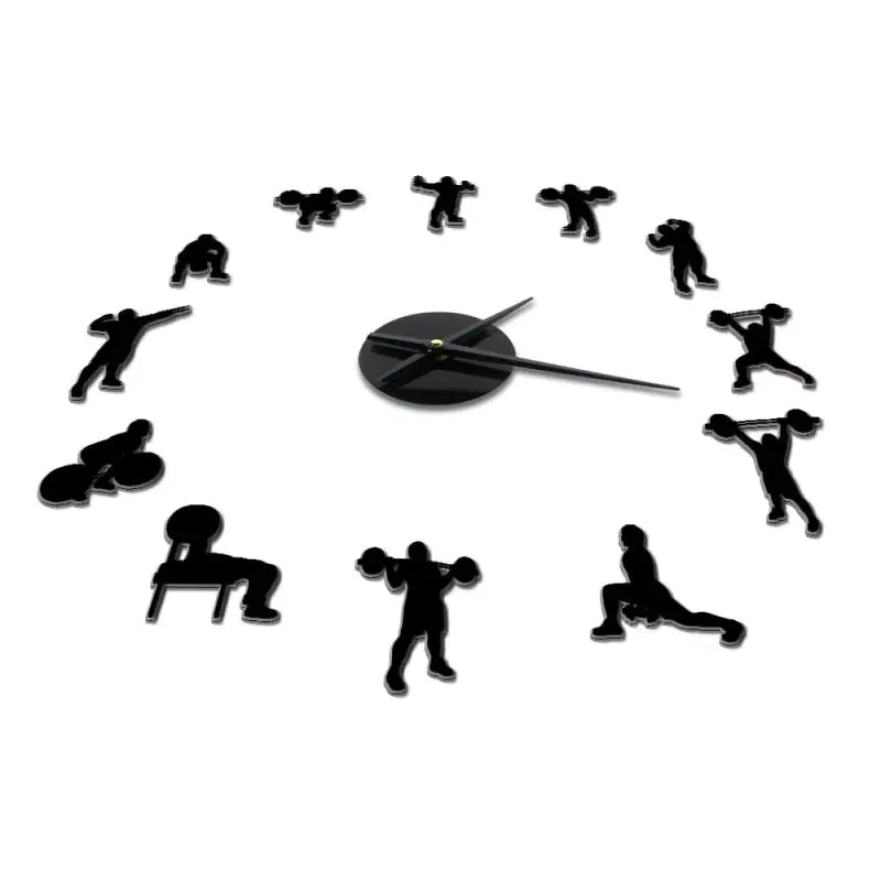 horloge géante salle de sport - horloge-industrielle