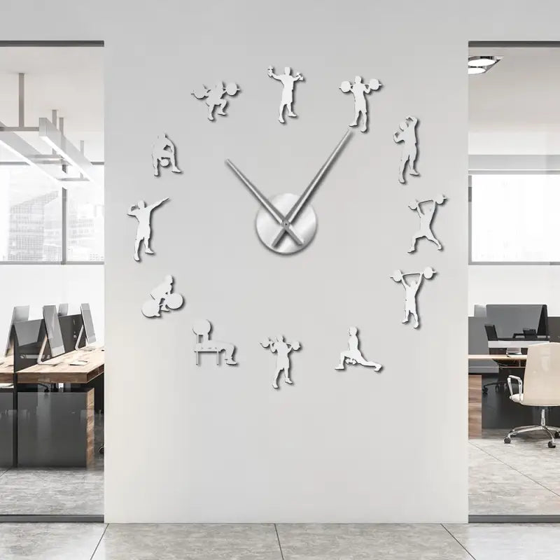 horloge géante salle de sport - horloge-industrielle